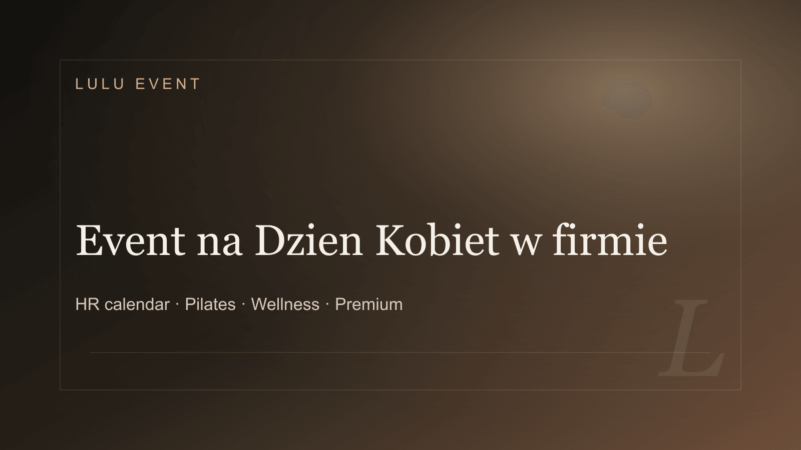 Premium cover for Event na Dzień Kobiet w firmie